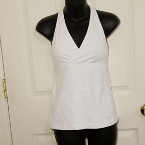 Lululemon White Racerback Tank size 8